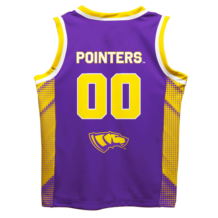 UWSP University of Wisconsin Stevens Point Pointers Vive La Fete Game Day Purple Boys Fashion Basketball Top - Vive La Fête - Online Apparel Store