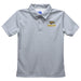 UWSP University of Wisconsin Stevens Point Pointers Embroidered Gray Short Sleeve Polo Box Shirt