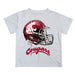 Washington State University WSU Cougars Original Dripping Football Helmet White T-Shirt by Vive La Fete