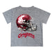 Washington State University WSU Cougars Original Dripping Football Helmet Gray T-Shirt by Vive La Fete