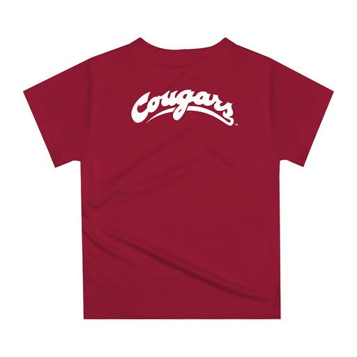Washington State University WSU Cougars Original Dripping Football Helmet Crimson T-Shirt by Vive La Fete - Vive La Fête - Online Apparel Store