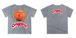 Washington State University WSU Cougars Original Dripping Basketball Gray T-Shirt by Vive La Fete - Vive La Fête - Online Apparel Store