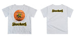 Wichita State University Original Dripping Basketball White T-Shirt by Vive La Fete - Vive La Fête - Online Apparel Store