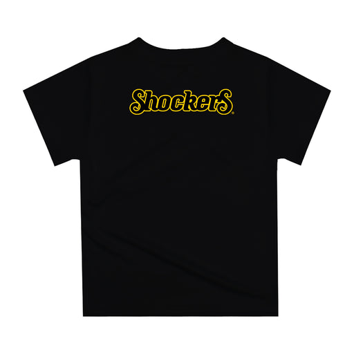 Wichita State University Original Dripping Basketball Black T-Shirt by Vive La Fete - Vive La Fête - Online Apparel Store