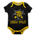 Wichita State Shockers WSU Vive La Fete Infant Game Day Black Short Sleeve Onesie New Fan Logo and Mascot Bodysuit