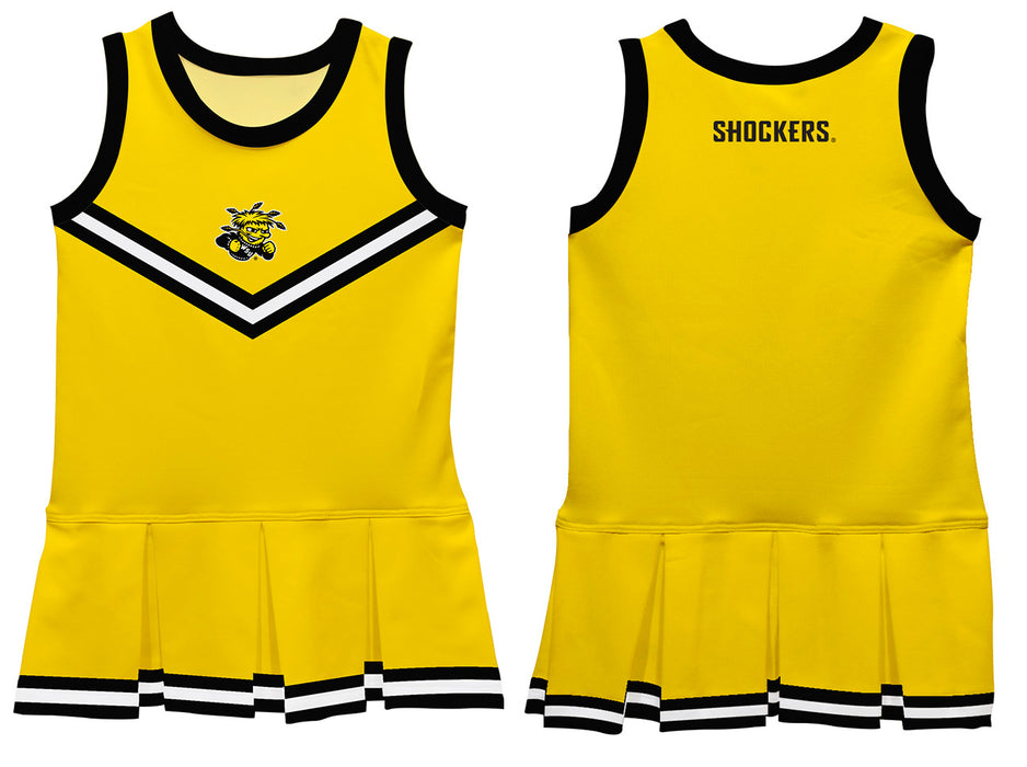 Wichita State Shockers WSU Vive La Fete Game Day Yellow Sleeveless Cheerleader Dress - Vive La Fête - Online Apparel Store