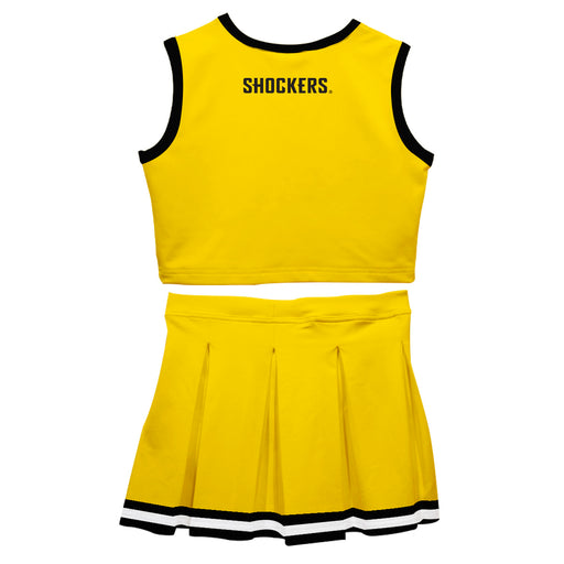 Wichita State Shockers WSU Vive La Fete Game Day Yellow Sleeveless Cheerleader Set - Vive La Fête - Online Apparel Store