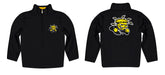 Wichita State Shockers WSU Vive La Fete Game Day Solid Black Quarter Zip Pullover Sleeves - Vive La Fête - Online Apparel Store