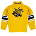 Wichita State Shockers WSU Vive La Fete Game Day Yellow Quarter Zip Pullover Stripes on Sleeves - Vive La Fête - Online Apparel Store
