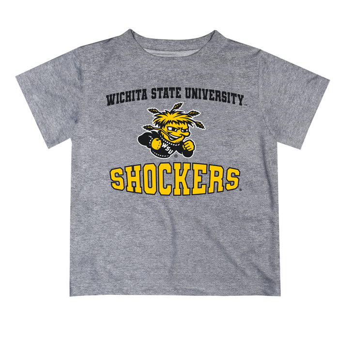 Wichita State Shockers WSU Vive La Fete Boys Game Day V3 Heather Gray Short Sleeve Tee Shirt