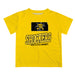 Wichita State Shockers WSU Vive La Fete State Map Yellow Short Sleeve Tee Shirt