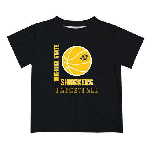 Wichita State Shockers WSU Vive La Fete Basketball V1 Black Short Sleeve Tee Shirt