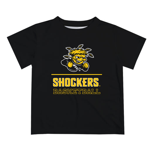 Wichita State Shockers WSU Vive La Fete Football V1 Black Short Sleeve Tee Shirt