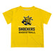Wichita State Shockers WSU Vive La Fete Football V1 Yellow Short Sleeve Tee Shirt