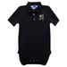 West Virginia Yellow Jackets WVSU Embroidered Black Solid Knit Polo Onesie