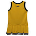 West Virginia Yellow Jackets WVSU Vive La Fete Game Day Gold Sleeveless Youth Cheerleader Dress - Vive La Fête - Online Apparel Store