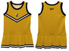 West Virginia Yellow Jackets WVSU Vive La Fete Game Day Gold Sleeveless Youth Cheerleader Dress - Vive La Fête - Online Apparel Store