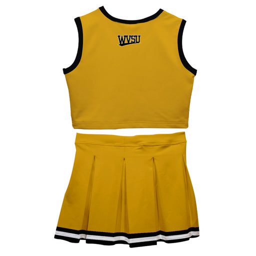 West Virginia Yellow Jackets WVSU Vive La Fete Game Day Gold Sleeveless Chearleader Set - Vive La Fête - Online Apparel Store