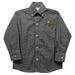 West Virginia Yellow Jackets WVSU Embroidered Black Gingham Long Sleeve Button Down