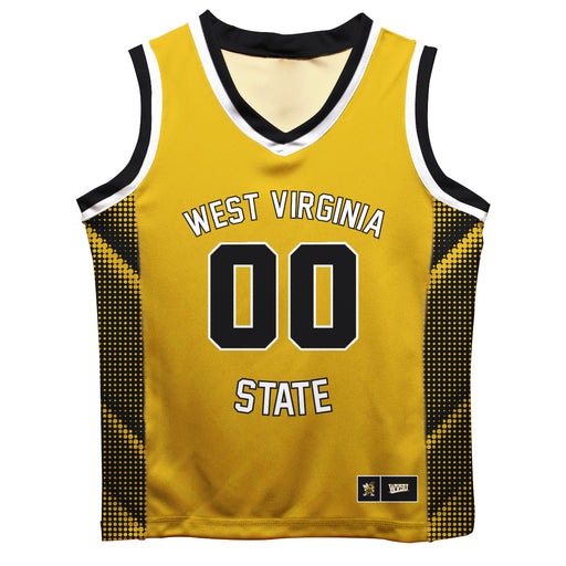West Virginia Yellow Jackets WVSU Vive La Fete Game Day Gold Boys Fashion Basketball Top