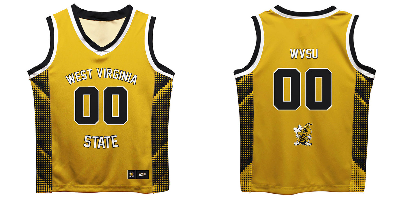 West Virginia Yellow Jackets WVSU Vive La Fete Game Day Gold Boys Fashion Basketball Top - Vive La Fête - Online Apparel Store
