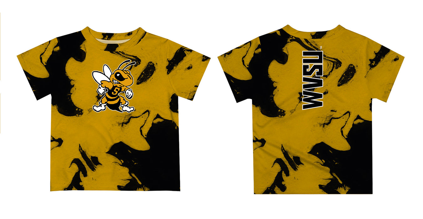 West Virginia Yellow Jackets WVSU Vive La Fete Marble Boys Game Day Gold Short Sleeve Tee - Vive La Fête - Online Apparel Store