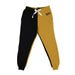 West Virginia Yellow Jackets WVSU Vive La Fete Color Block Womens Gold Black Fleece Jogger