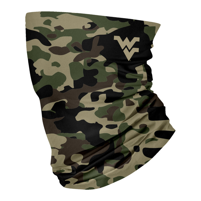 West Virginia Mountaineers Vive La Fete Camo Collegiate Face Cover Soft Camouflage Four Way Stretch Neck Gaiter - Vive La Fête - Online Apparel Store