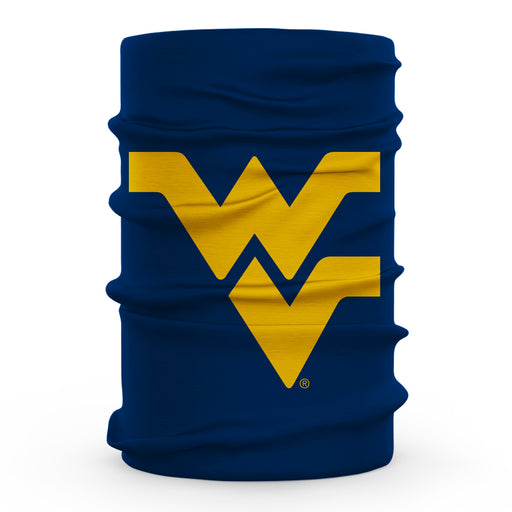 West Virginia Mountaineers Vive La Fete Blue Game Day Collegiate Logo Face Cover Soft Four Way Stretch Neck Gaiter