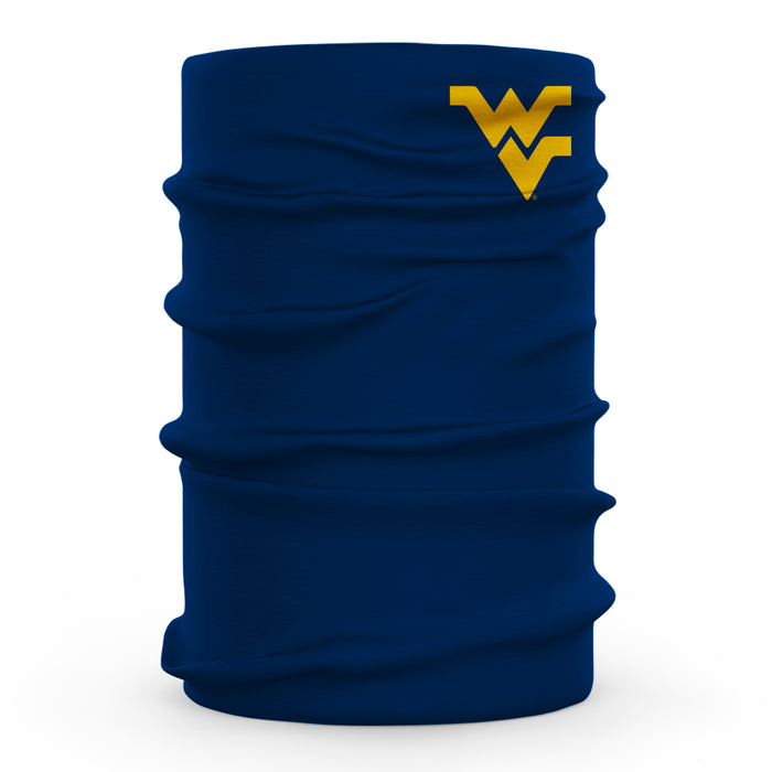 West Virginia Mountaineers Vive La Fete Blue Game Day Collegiate Logo Face Cover Soft Four Way Stretch Neck Gaiter