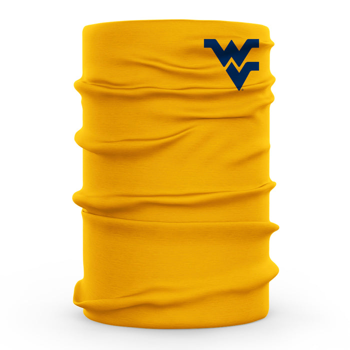 West Virginia Mountaineers Vive La Fete Gold Game Day Collegiate Logo Face Cover Soft Four Way Stretch Neck Gaiter