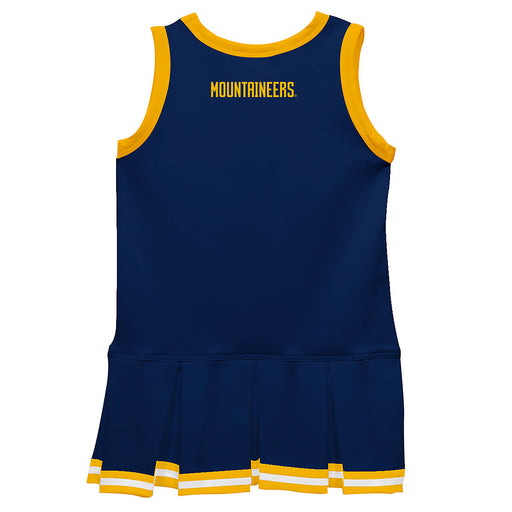 West Virginia University Mountaineers Vive La Fete Game Day Blue Sleeveless Cheerleader Dress - Vive La Fête - Online Apparel Store