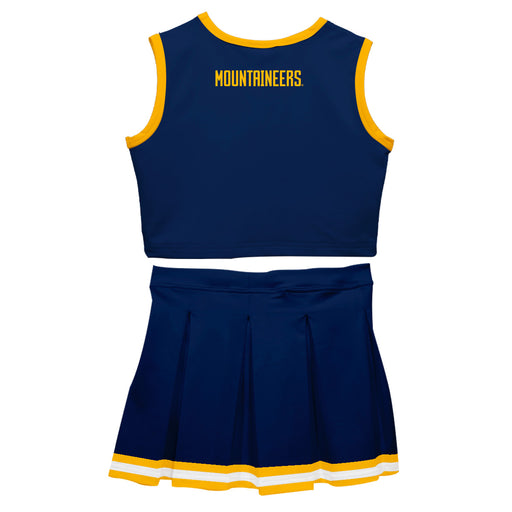 West Virginia University Mountaineers Vive La Fete Game Day Blue Sleeveless Cheerleader Set - Vive La Fête - Online Apparel Store