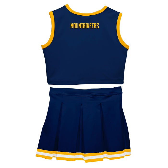 West Virginia University Mountaineers Vive La Fete Game Day Blue Sleeveless Cheerleader Set - Vive La Fête - Online Apparel Store
