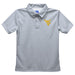 West Virginia University Mountaineers Embroidered Gray Short Sleeve Polo Box Shirt