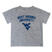 West Virginia Mountaineers Vive La Fete Boys Game Day V2 Heather Gray Short Sleeve Tee Shirt