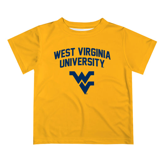 West Virginia Mountaineers Vive La Fete Boys Game Day V2 Gold Short Sleeve Tee Shirt