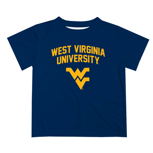 West Virginia Mountaineers Vive La Fete Boys Game Day V2 Blue Short Sleeve Tee Shirt