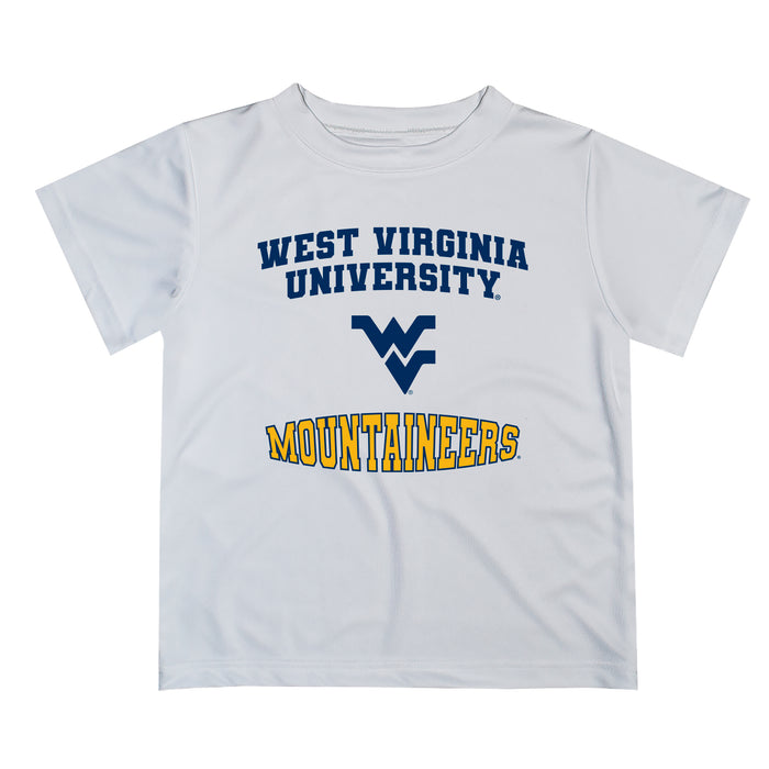 West Virginia Mountaineers Vive La Fete Boys Game Day V3 White Short Sleeve Tee Shirt