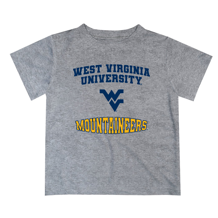 West Virginia Mountaineers Vive La Fete Boys Game Day V3 Heather Gray Short Sleeve Tee Shirt