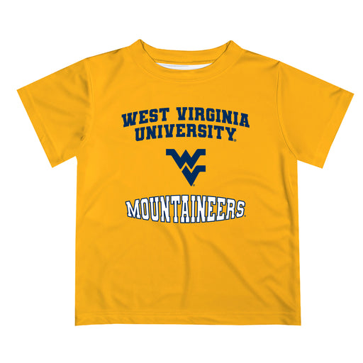 West Virginia Mountaineers Vive La Fete Boys Game Day V3 Gold Short Sleeve Tee Shirt