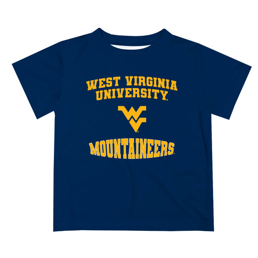 West Virginia Mountaineers Vive La Fete Boys Game Day V3 Blue Short Sleeve Tee Shirt