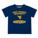 West Virginia Mountaineers Vive La Fete Boys Game Day V3 Blue Short Sleeve Tee Shirt