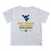 West Virginia Mountaineers Vive La Fete Soccer V1 White Short Sleeve Tee Shirt