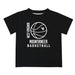 West Virginia Mountaineers Vive La Fete Basketball V1 Black Short Sleeve Tee Shirt