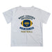 West Virginia Mountaineers Vive La Fete Football V2 White Short Sleeve Tee Shirt