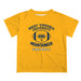 West Virginia Mountaineers Vive La Fete Football V2 Gold Short Sleeve Tee Shirt