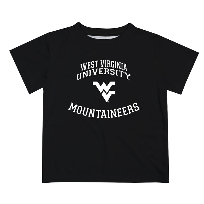 West Virginia Mountaineers Vive La Fete Boys Game Day V1 Black Short Sleeve Tee Shirt