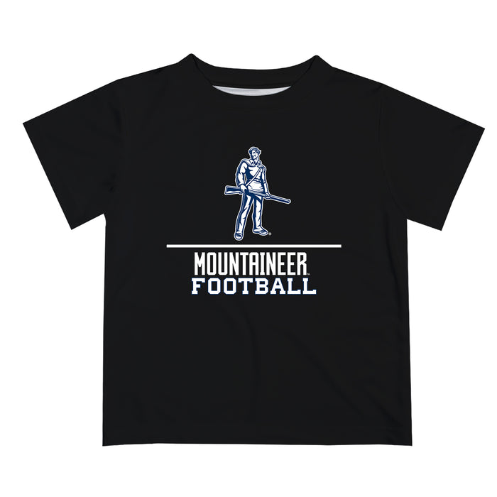 West Virginia Mountaineers Vive La Fete Football V1 Black Short Sleeve Tee Shirt