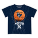Xavier University Muskateers Original Dripping Basketball Blue T-Shirt by Vive La Fete